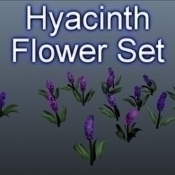 hyacinth flower set 001 3d model 3ds max obj 102800