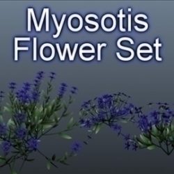 myosotis set 001 3d model 3ds max obj 102839