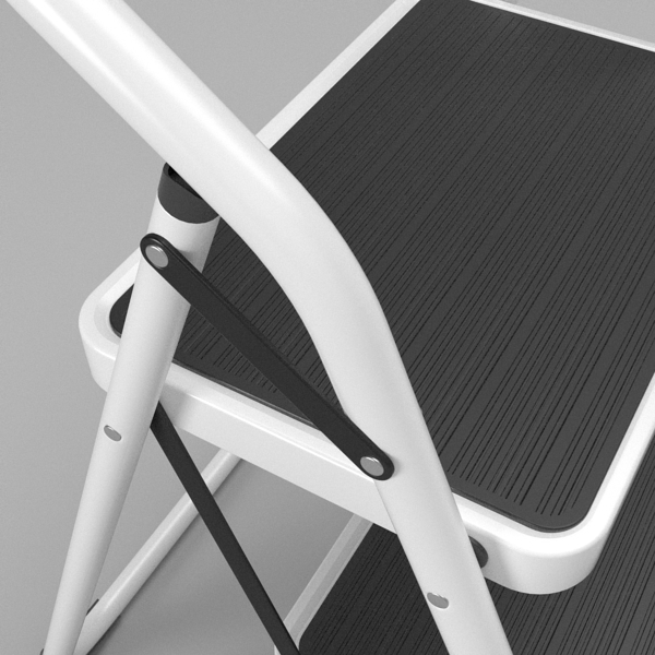 folding steps – step stool 3d model 3ds fbx skp obj 121112