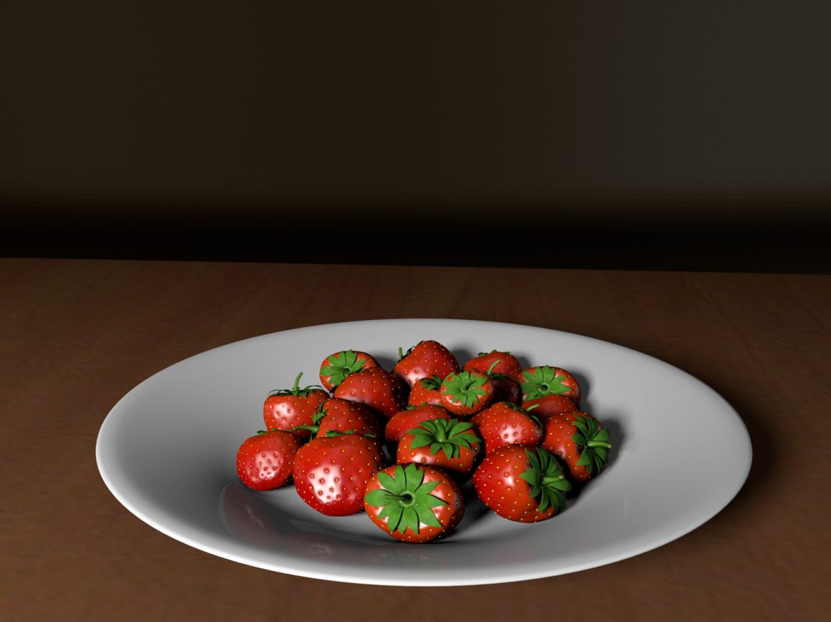 strawberry 3d model blend obj 139431