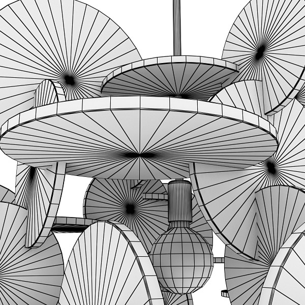 10 modern pendant lamp collection 3d model 3ds max fbx obj 135173