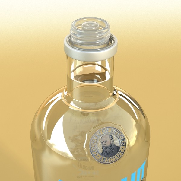 absolut vodka 3d model 3ds max fbx obj 136033