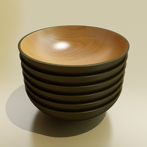 bowl 12 3d model 3ds max fbx obj 133094