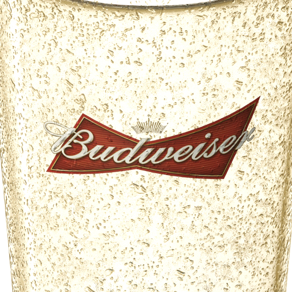 budweiser beer glass 3d model 3ds max fbx obj 142084