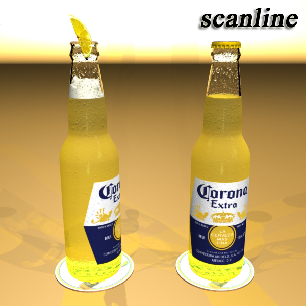 corona beer bottle – 6 pack 3d model 3ds max fbx obj 141118