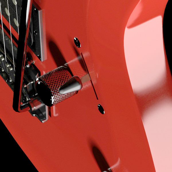 electric guitar high detail 3d model max fbx obj 131228