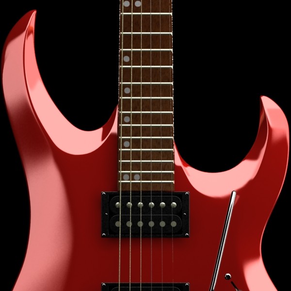 electric guitar high detail 3d model max fbx obj 131229