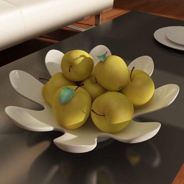 fruit in bowls collection 3d model 3ds max fbx obj 133979