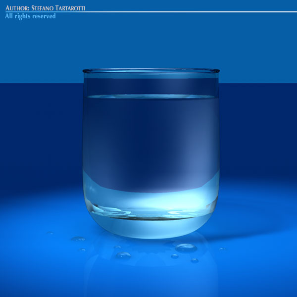 glass of water 3d model 3ds dxf fbx c4d dae obj 129263