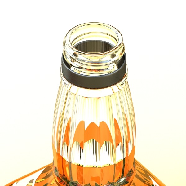 jack daniels bottle 3d model 3ds max fbx obj 135886