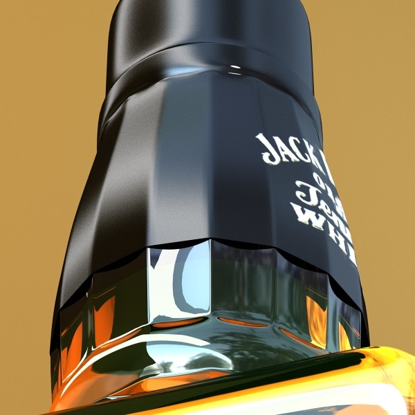 jack daniels bottle 3d model 3ds max fbx obj 135887