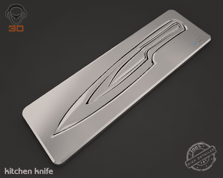 kitchen knife 3d model 3ds max fbx obj 138356