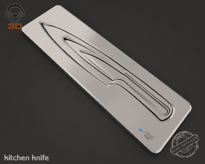kitchen knife 3d model 3ds max fbx obj 138357