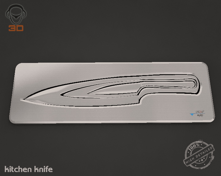 kitchen knife 3d model 3ds max fbx obj 138359