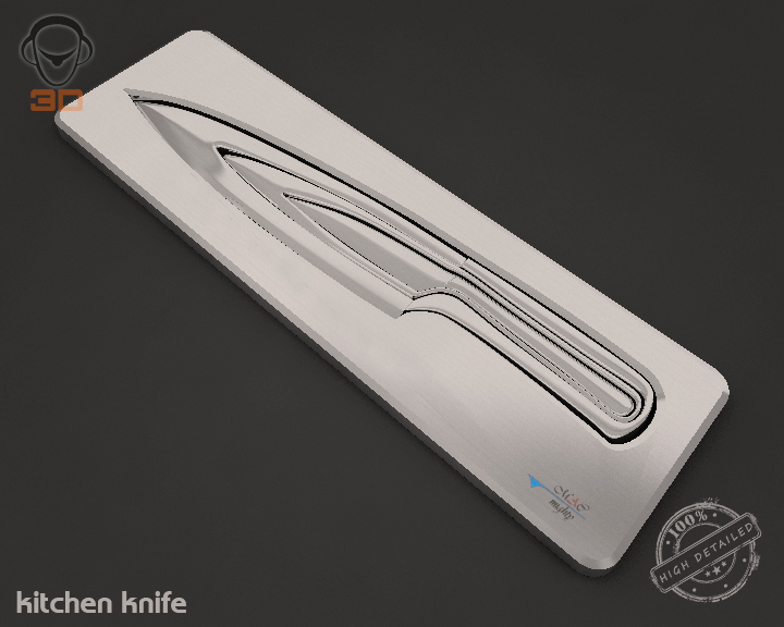 kitchen knife 3d model 3ds max fbx obj 138361
