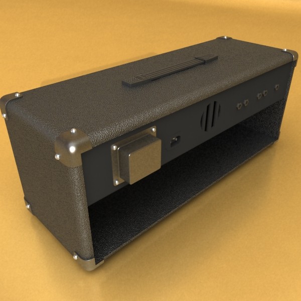 marshall amplifier mg series high detail 3d model 3ds max fbx obj 131069