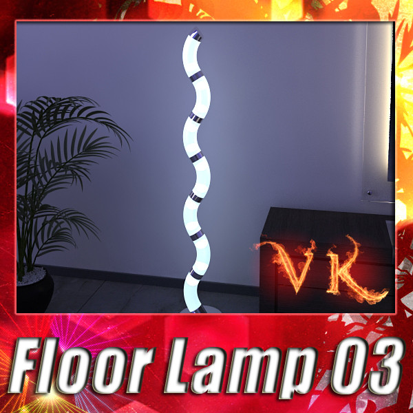 modern floor lamp 03 3d model 3ds max fbx obj 134990