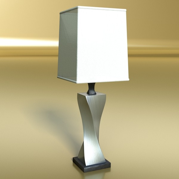 Model Modern Table Lamp 07 Silver Modern Table Lamp 07 Silver Model S Max Fbx Obj 135436