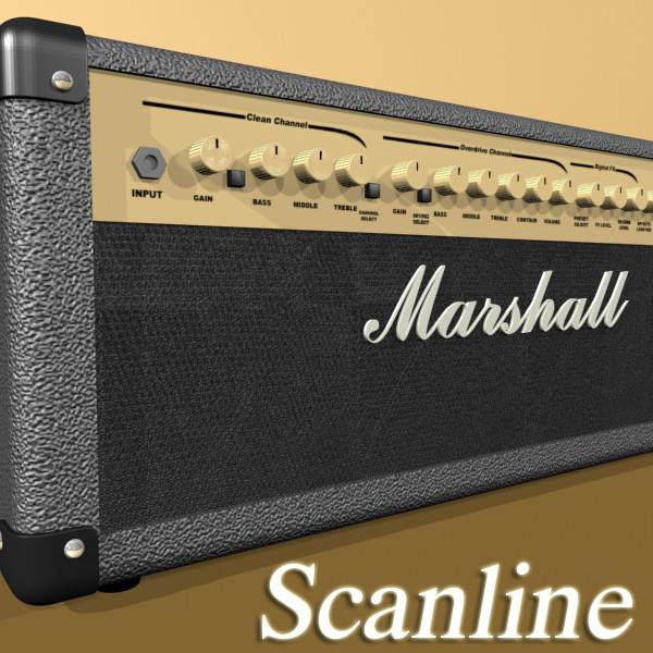 stage amplifier high detail 3d model max fbx obj 131093
