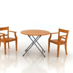 table with chairs 3d model max 156325