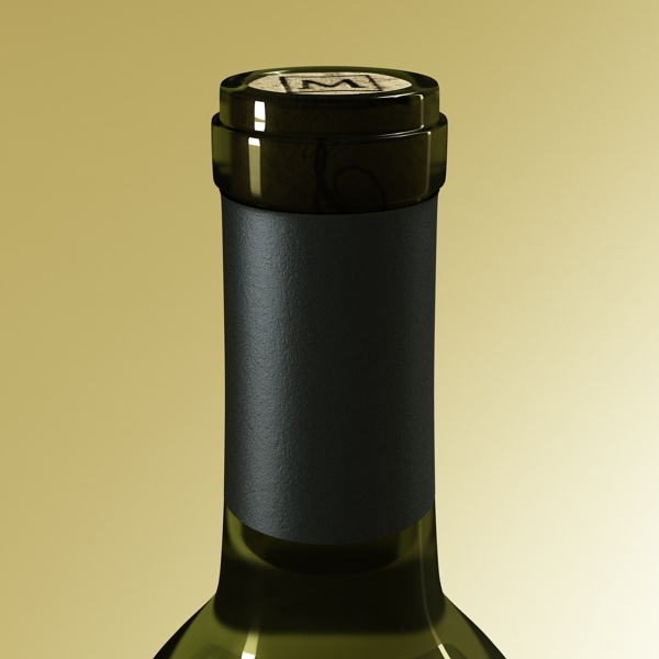 white wine bottle and cup 3d model 3ds max fbx obj 144929