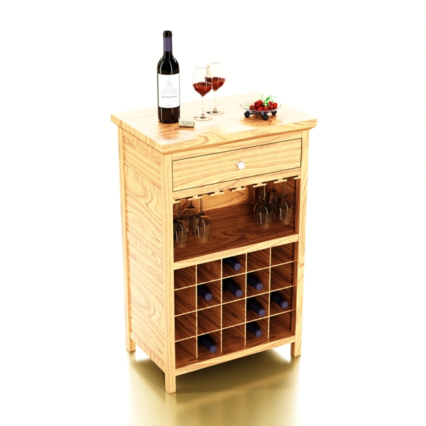 wine table rack 3 3d model 3ds max fbx obj 147056