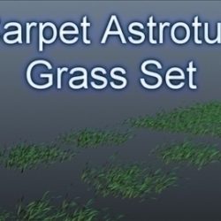 astroturf grass set 002 3d model 3ds max obj 103087