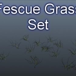fescue grass set 001 3d model 3ds max obj 103122