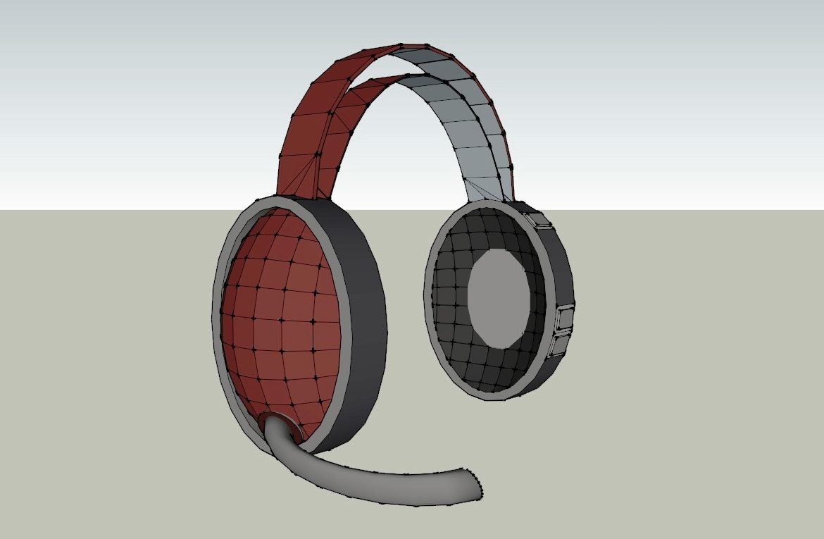 headset 3d model 3ds dxf dwg skp obj 118531