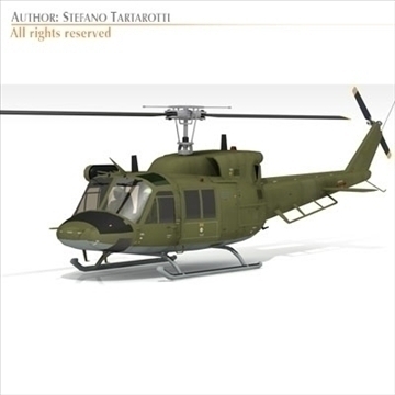 ab 212 army 3d model 3ds dxf c4d obj 102272