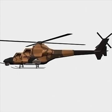 army helicopter 3d model 3ds max fbx blend lwo obj 105124