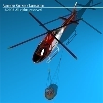 firefighting helicopter 3d model 3ds dxf c4d obj 86922