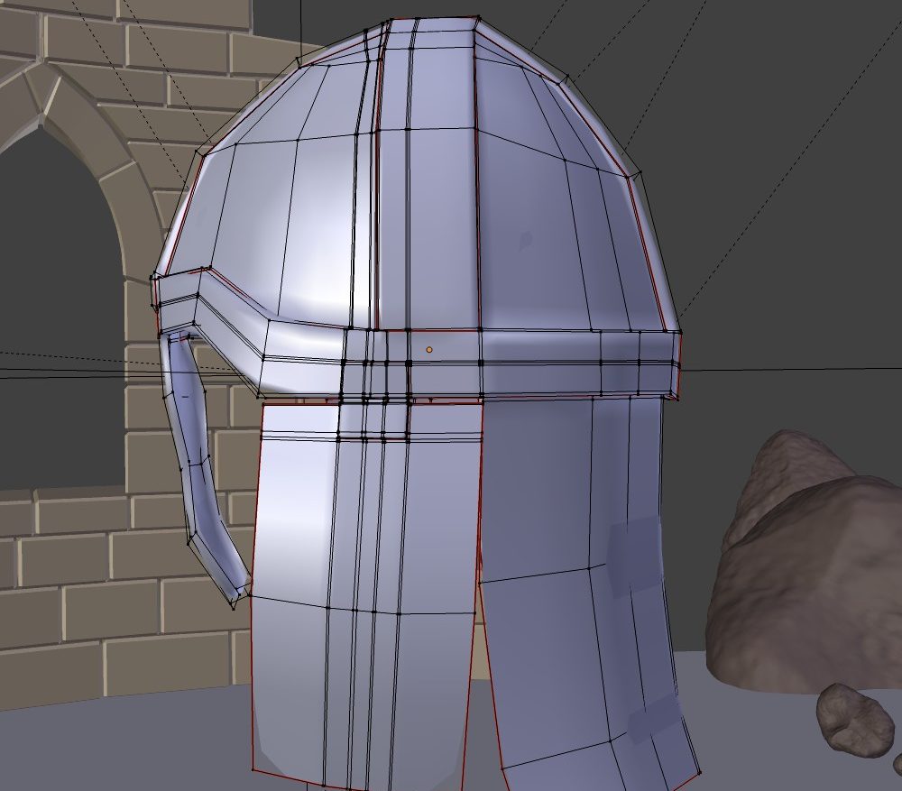 medieval knight helmet 3d model fbx blend dae obj 118795