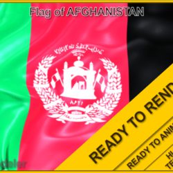 afganistan 3d flag 3d model ma mb 117557