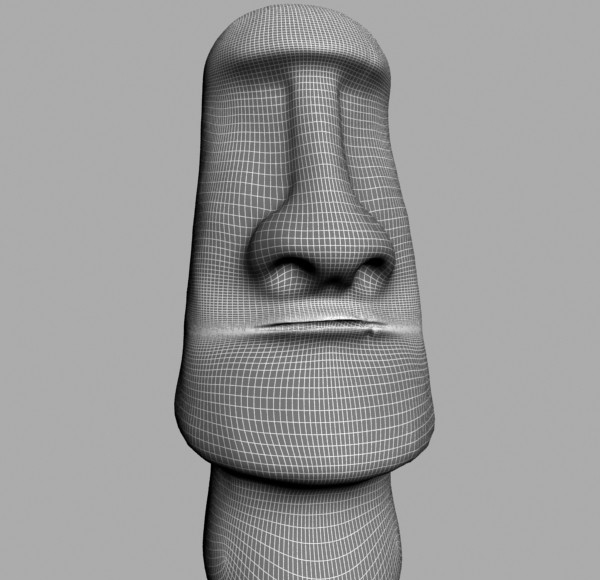 of easter island moai statue 3d model max tiff obj 147561
