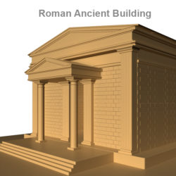 roman ancient building 3d model 3ds fbx c4d lwo ma mb obj 124748