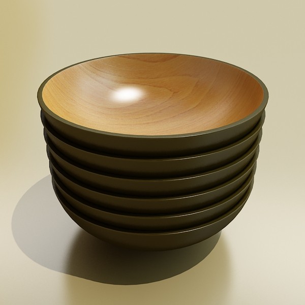 bowls collection 3d model 3ds max fbx obj 133748