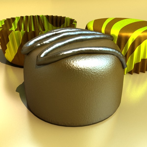 chocolate candy pieces in heart box 8 3d model 3ds max fbx obj 132513
