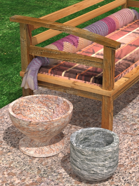 garden wooden sofa 3d model max 113426