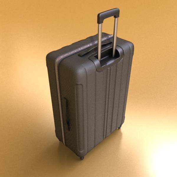 rolling suitcase 01 high detail 3d model 3ds max fbx obj 131573