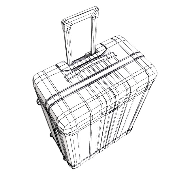 rolling suitcase 01 high detail 3d model 3ds max fbx obj 131581