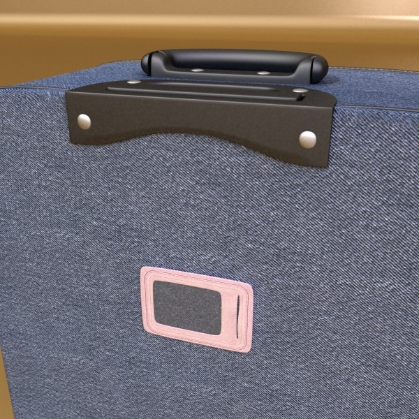 rolling suitcase 02 high detail 3d model 3ds max fbx obj 131595