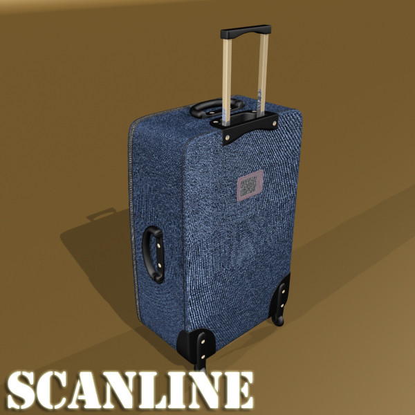 rolling suitcase 02 high detail 3d model 3ds max fbx obj 131596
