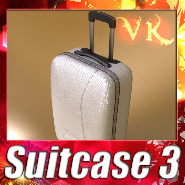 rolling suitcase 03 high detail 3d model 3ds max fbx texture obj 131609