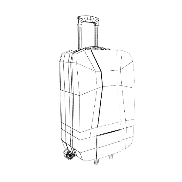 suitcase collection high detail 3d model 3ds max fbx obj 131666