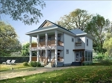 house 011 3d model 3ds max psd 91357