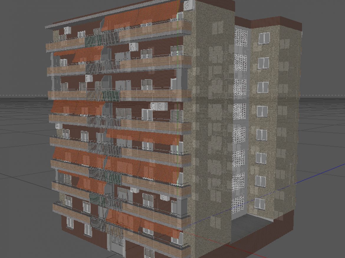 typical spanish building 3d model 3ds max fbx c4d ma mb obj 159493