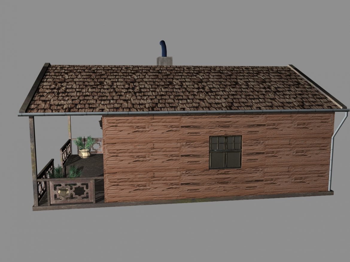 wooden house 2 3d model 3ds 166192