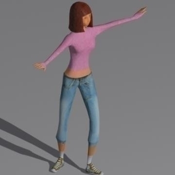 game ready woman 001 – lucy 3d model 3ds max 78835