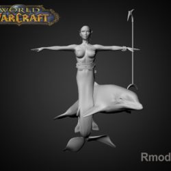 mermaid april 3d model fbx dae ma mb obj 116516